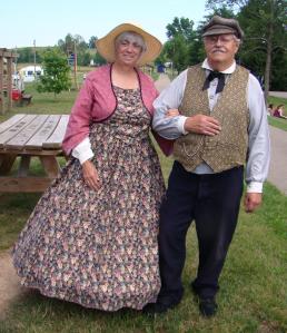 Couple in Civil War dress