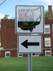 Watch for signs like this to follow the trail easily.