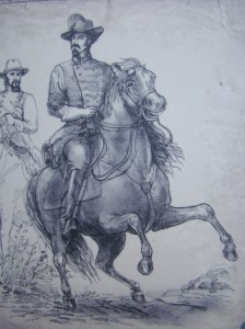 Sketch of Brig Gen John Hunt Morgan