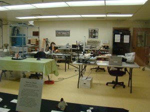 Curators at work in the research facility