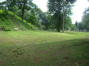 Ditch and embankment surrounding The Great Mound