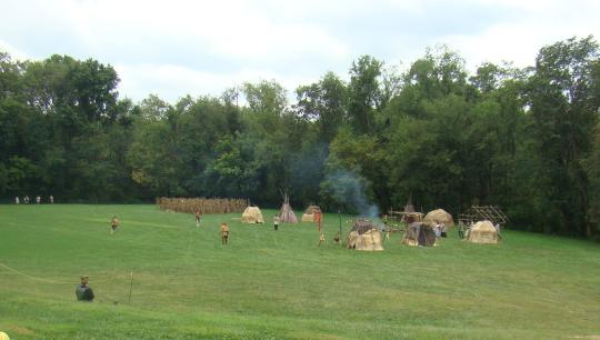 Indian Village for Reenactment