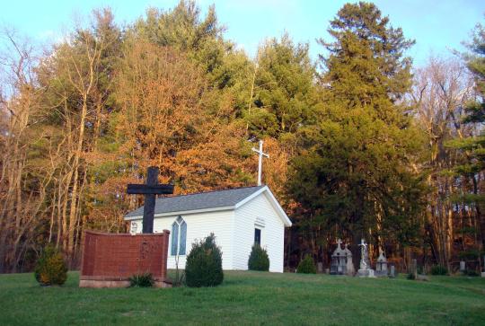 Royer Chapel with Memorial Wall