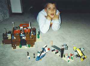 Youngsters always have fun with Lego projects.