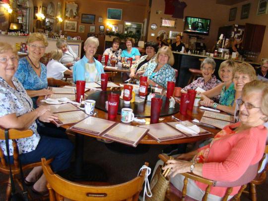 Buckeye Ladies gather for their weekly luncheon.