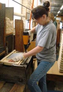 Washboard being made