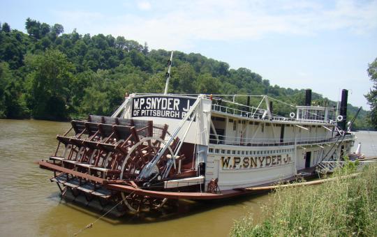 W.P. Snyder, Jr on the Muskingum River in Marietta, Ohio
