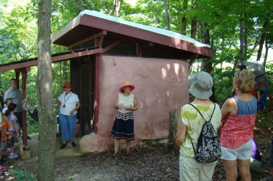 Annie, the owner and guide, is easily spotted with her pink hat.