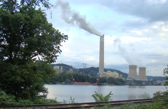 Kammer-Mitchell Power Plang across the river from Powhatan Point.