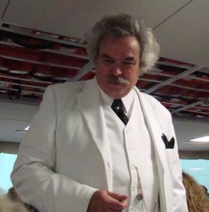 Twain visited everyone.