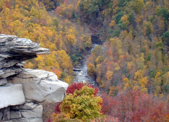 Zoomed View of the river below Lindy Point