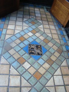 Beautiful tile in the entry way