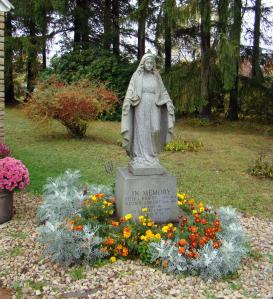 Statue outside the church