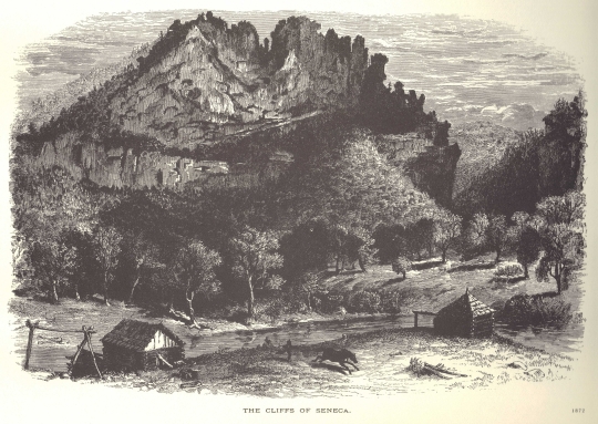 The Cliffs of Seneca by David Strother for New Harpers Magazine in 1872.