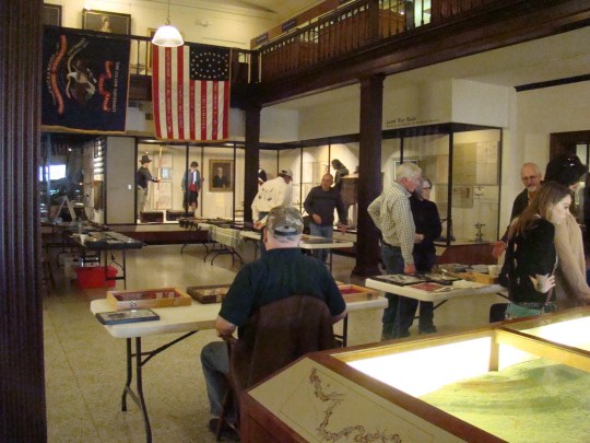 Archaeology displays filled the lobby of Campus Martius Museum.