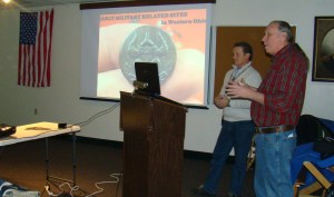 One of the speakers at Archaeology presentation