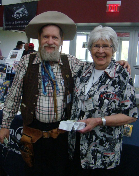 Scruffy and Laura Bates give a final farewell.