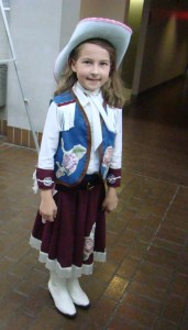 This little cowgirl enjoyed the day.