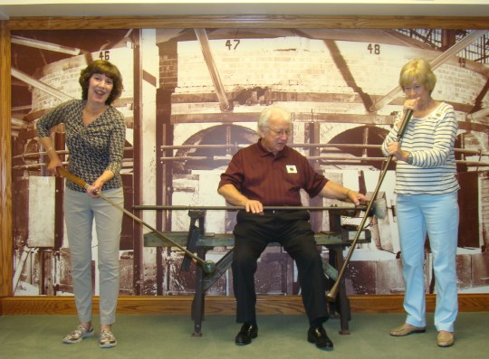 Original finishing bench from Cambridge Glass. Dad could have sat here.