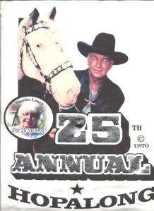 25th Anniversary tee shirt designed to honor Laura Bates.