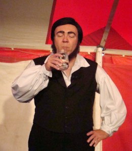 Thoreau holds his favorite drink - water.