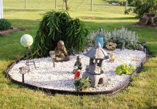 A Chinese Garden captures the eye.