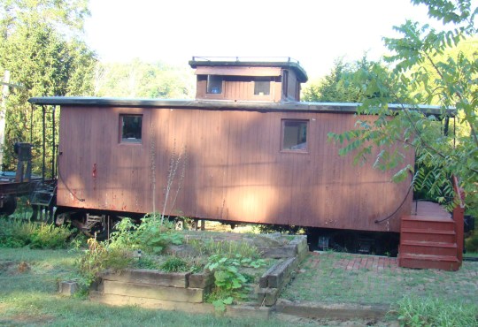 Ellen, Dave's wife, started his collection with this caboose.