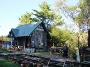 Dave built his own Depot and Museum in his back yard.