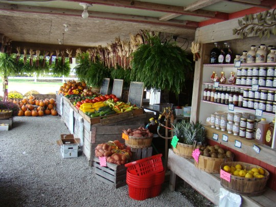 Millers' Fruit Stand displayed fresh fruits and vegetables.
