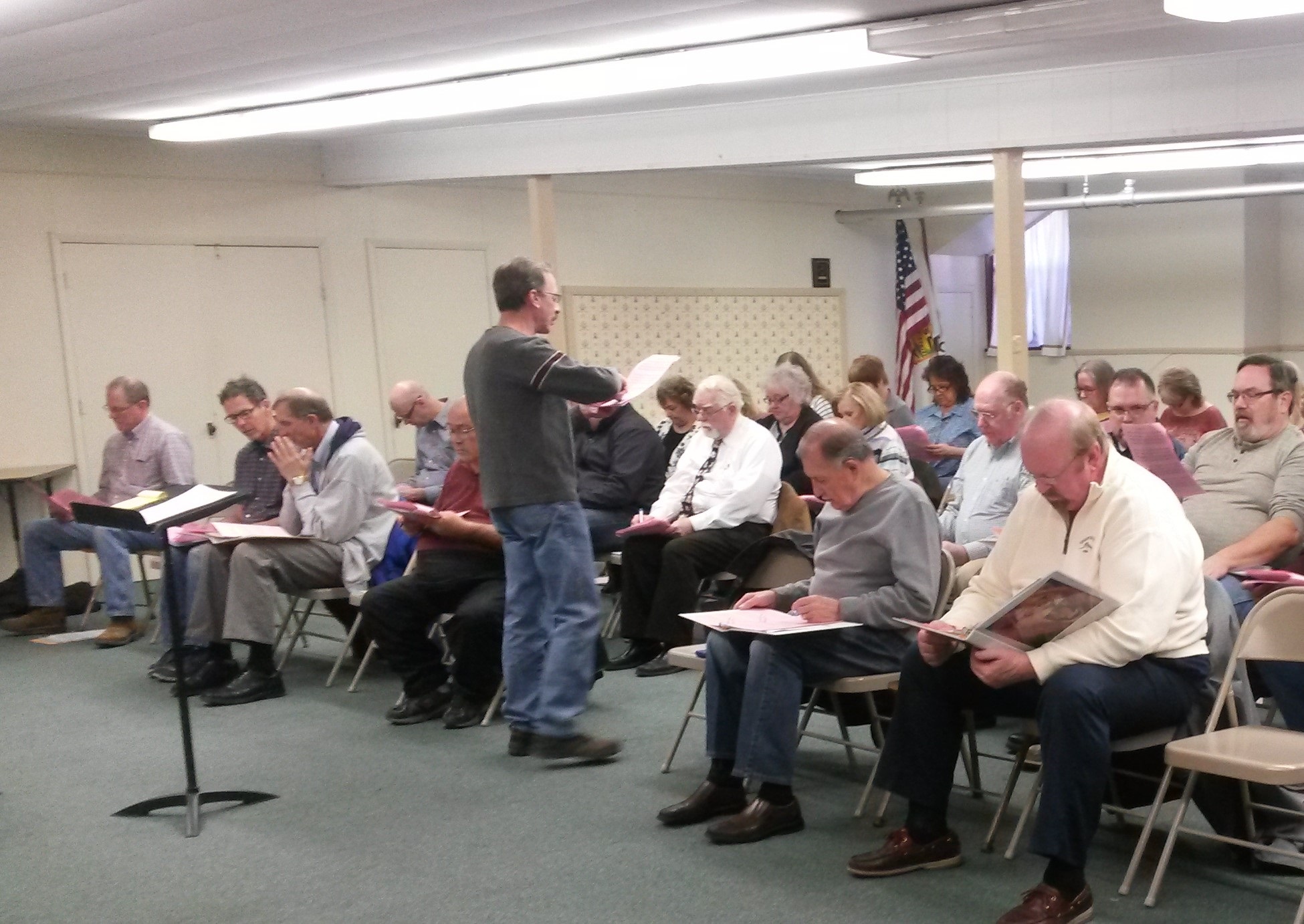 Paul at Chorus Practice