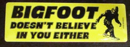 Bigfoot sign