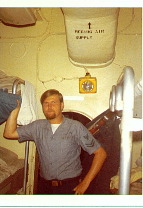 Jim Gibson On board USS Enterprise July 1971