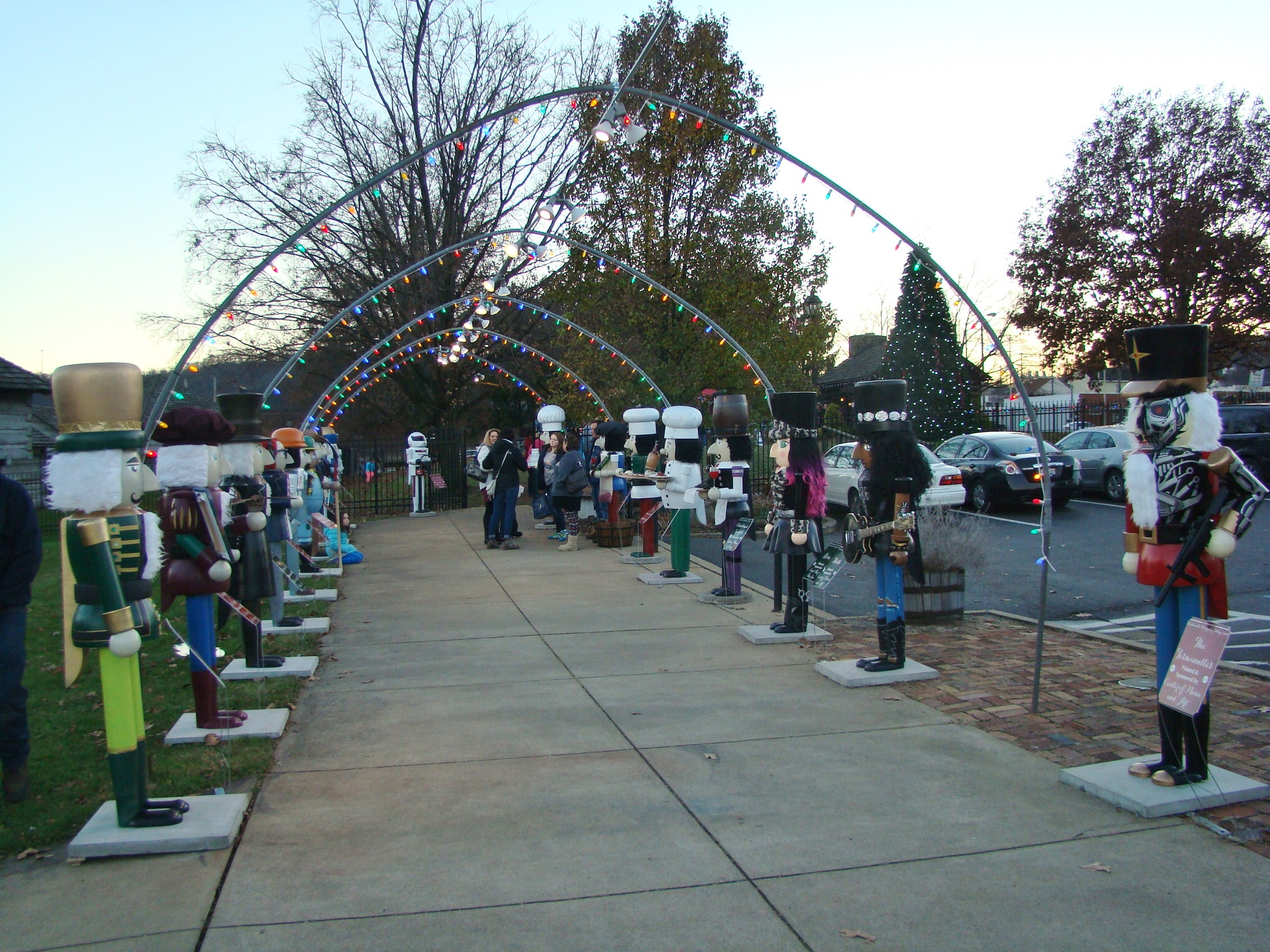 Nutcrackers Line the Avenue