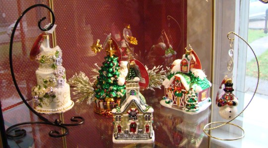 White Pillars- Radko Ornaments