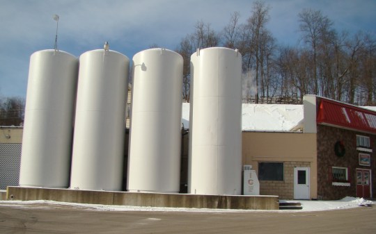 PV milk silos