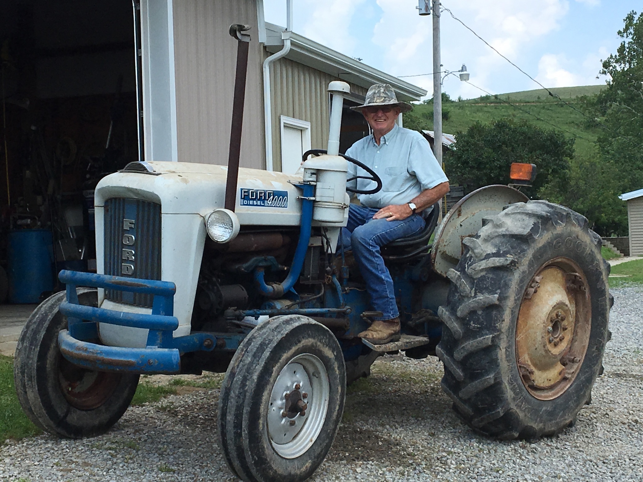 Jerry on first tractor