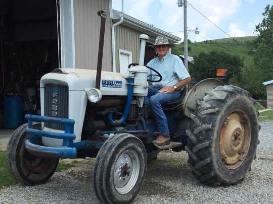 Jerry on first tractor