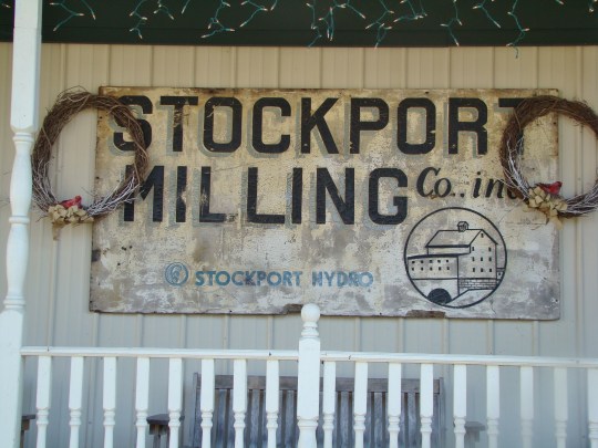 Stockport Mill Sign
