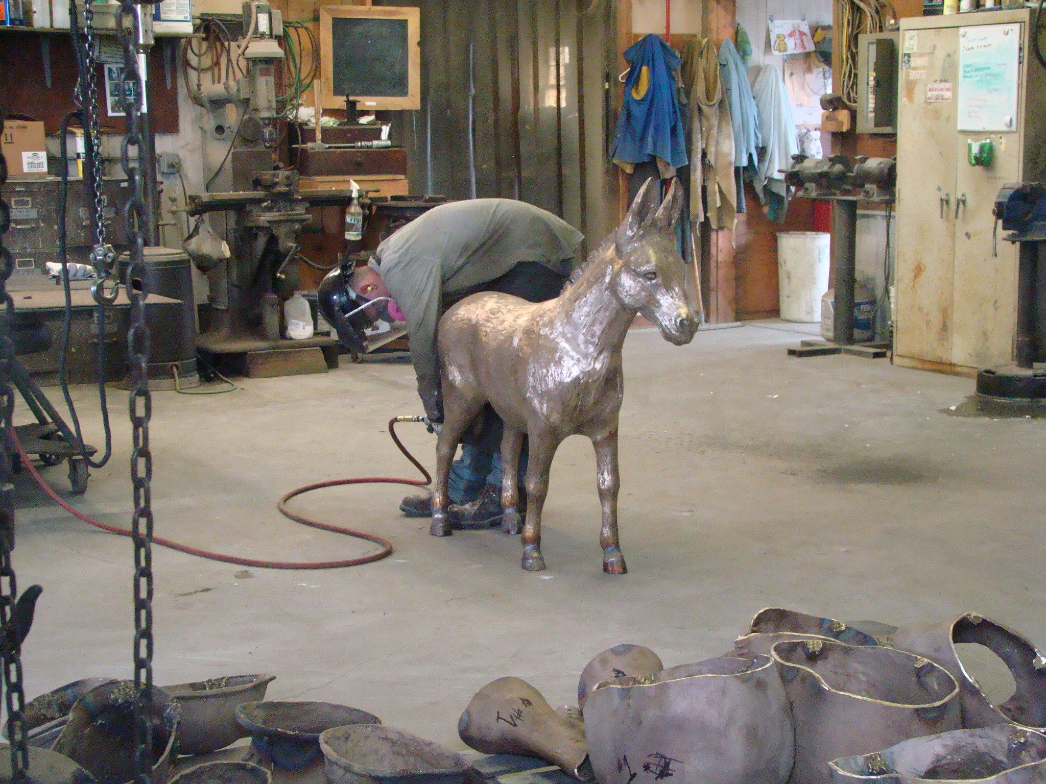 Coopermill Bronze donkey 2