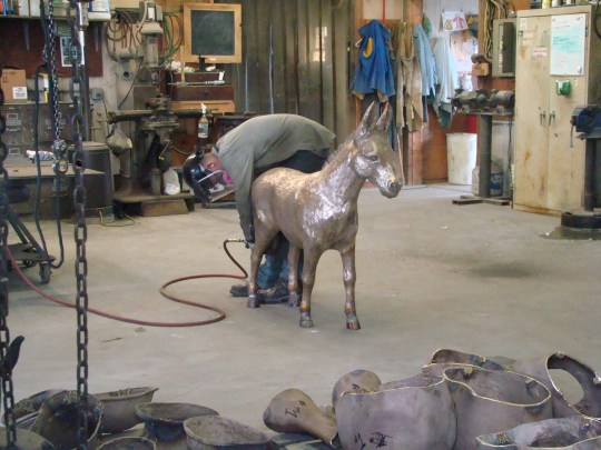 Coopermill Bronze donkey 2