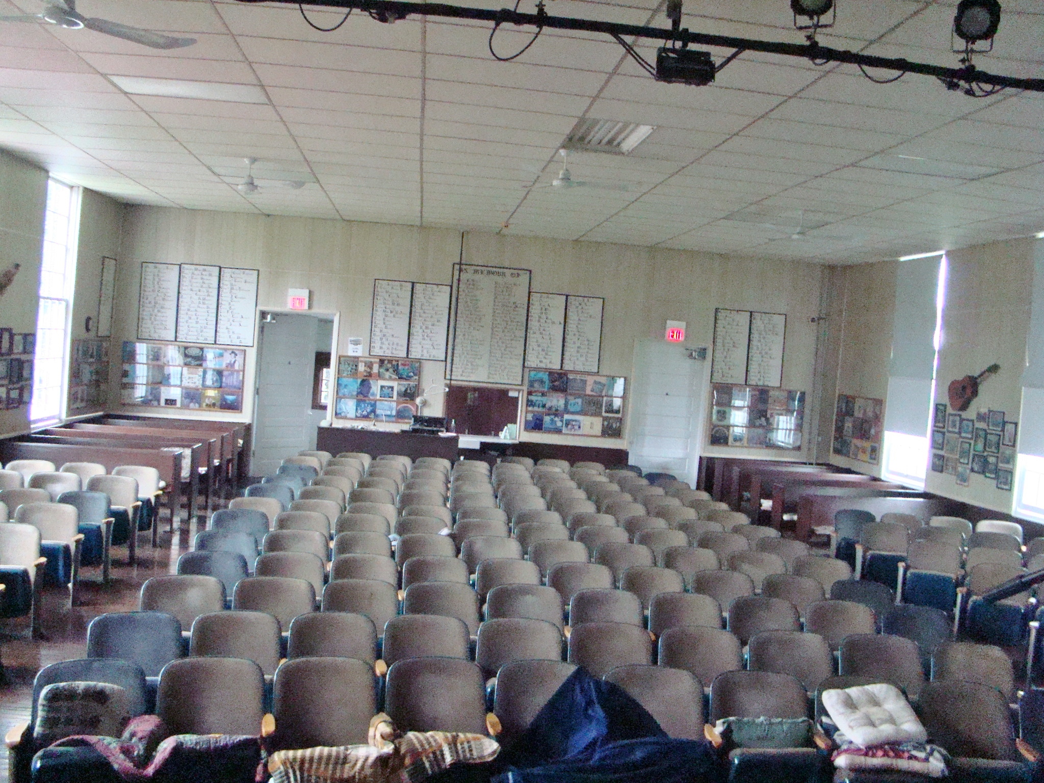 Inside with seats already reserved