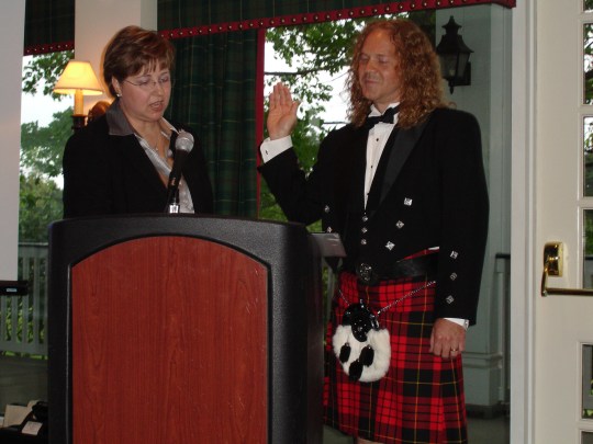 Installation as state president of the doctors' wives' club