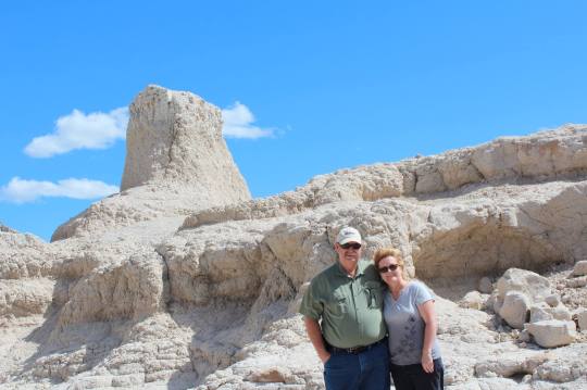 cathy and frank at badlands