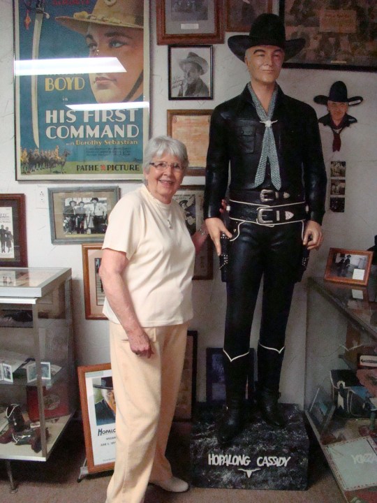 Laura with Hoppy cut out