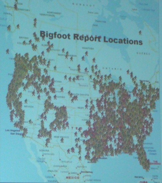 Bigfoot sightings US and Canada