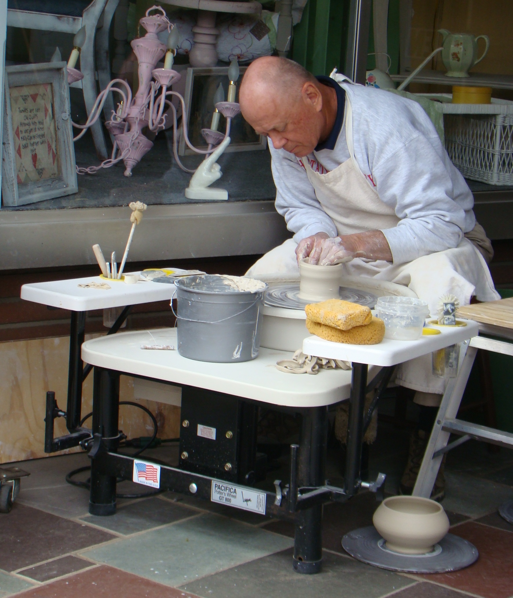 Chuck at Potter Wheel