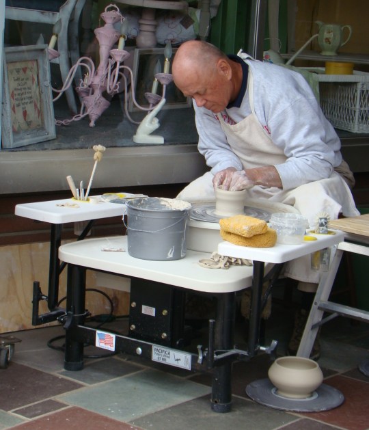 Chuck at Potter Wheel