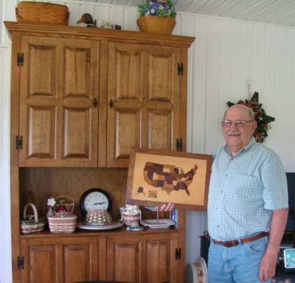 Carl - cupboard and map