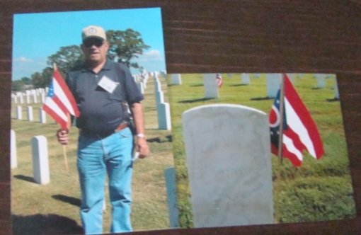 Carl - flag on grave