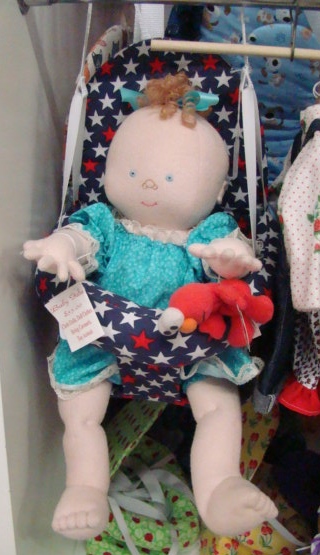 Jane doll in swing